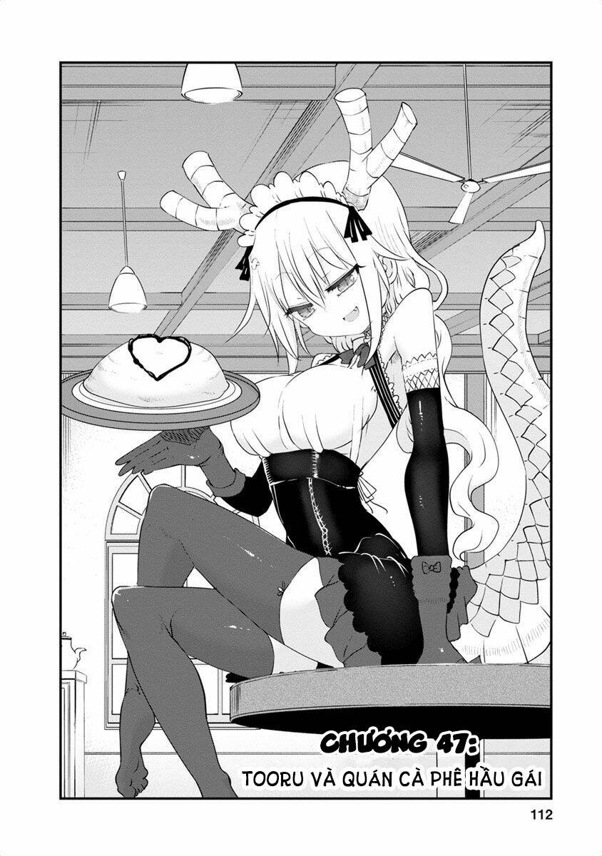 cuộc sống trả ơn của nàng rồng tohru! chapter 47: \"tooru và quán cà phê hầu gái\" - Trang 2