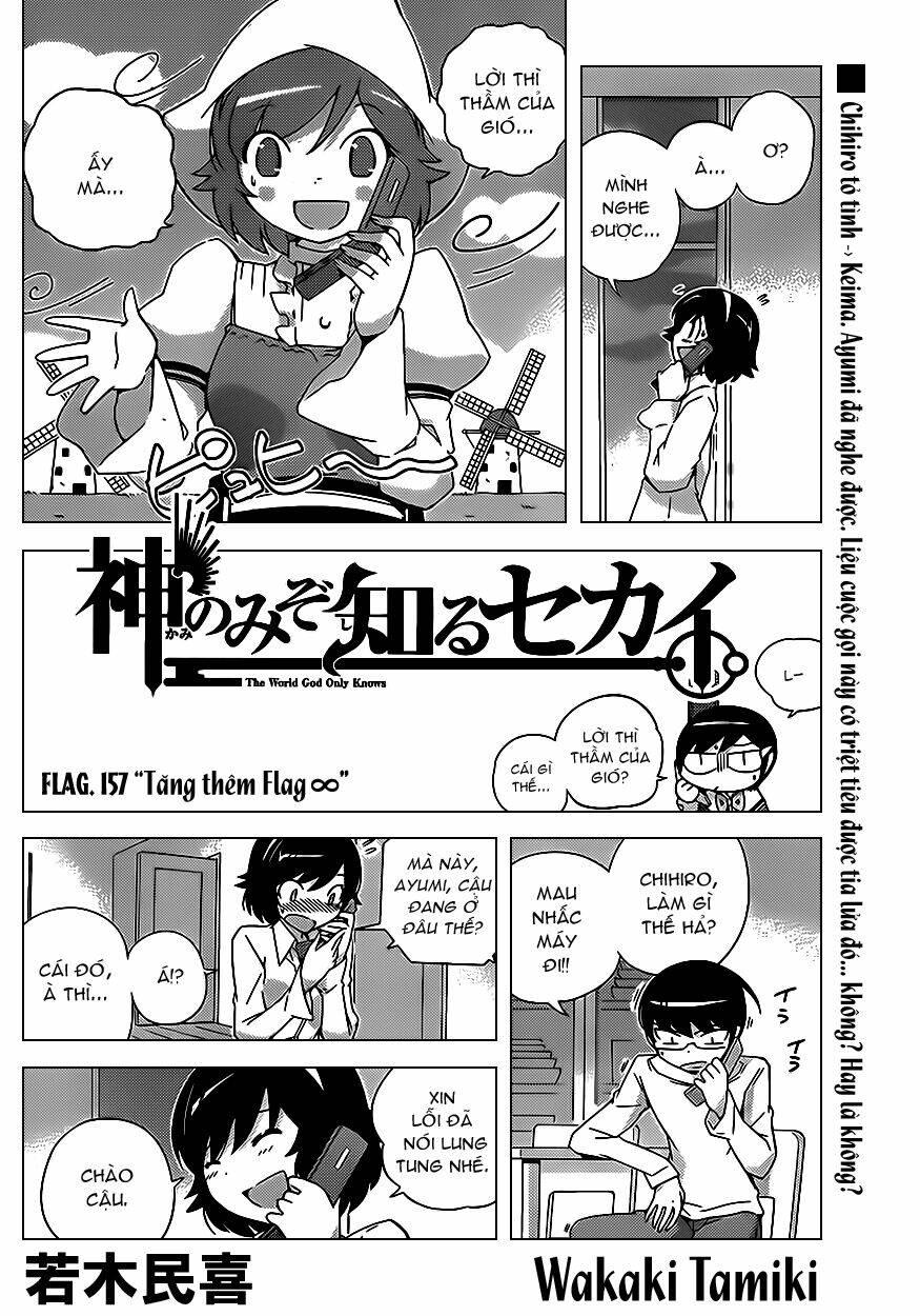 The World God Only Knows - Kami nomi zo Shiru Sekai Chapter 157 - Trang 2